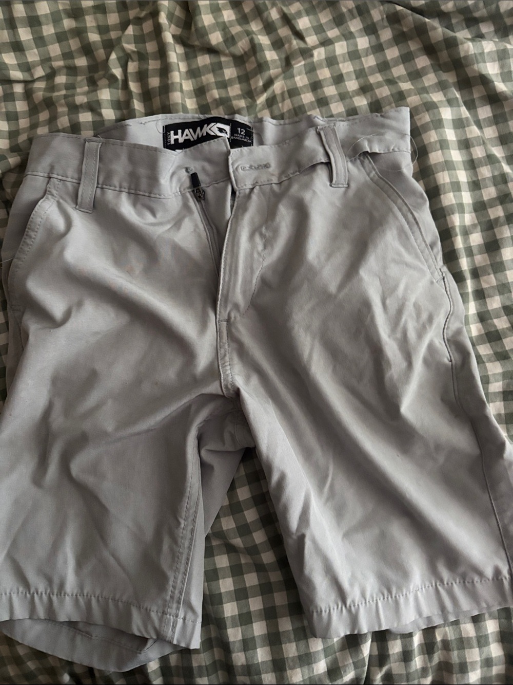 Tony Hawk Kids  Pale Gray Flat Front Shorts